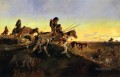 新しい狩場を求めて 1891年 チャールズ・マリオン・ラッセル アメリカ・インディアン